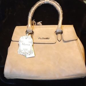 Flora & Co - Taupe Vegan Leather Handbag
